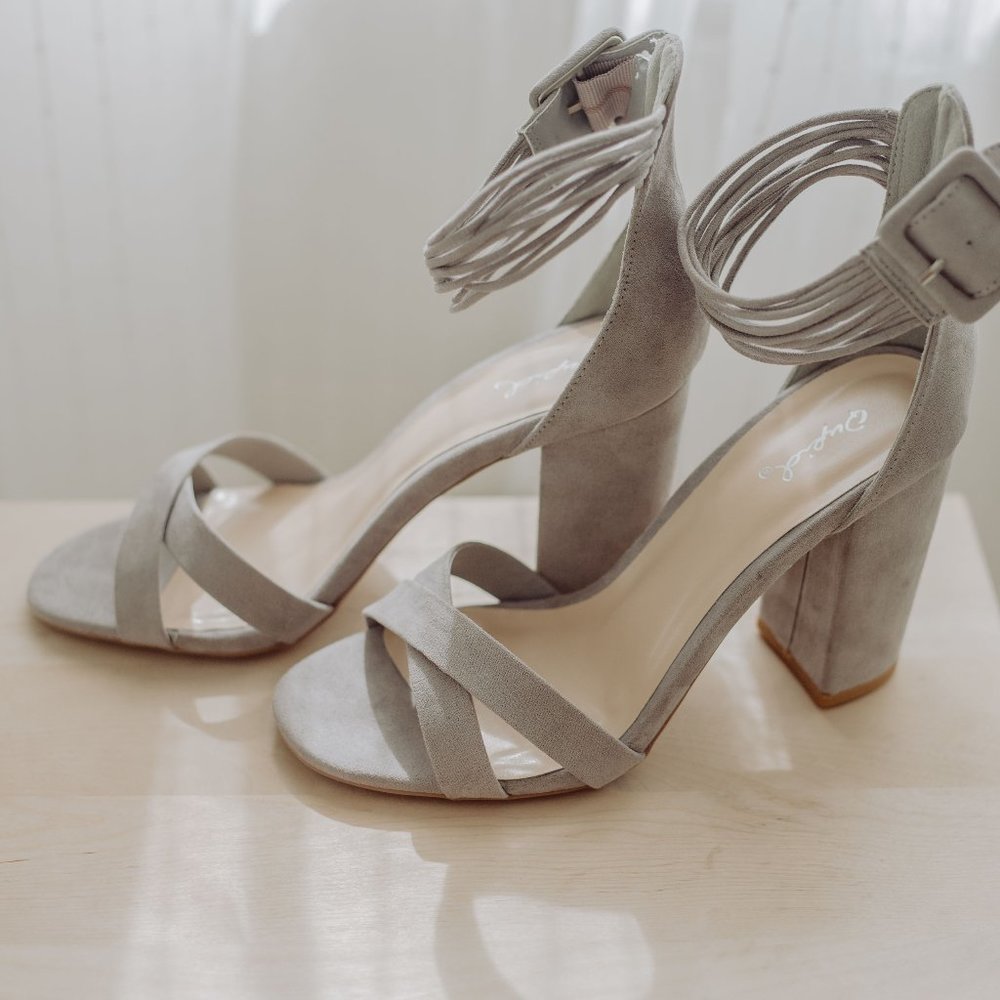 Urban Grey Platform Heels